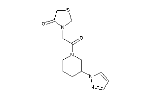 3-[2-keto-2-(3-pyrazol-1-ylpiperidino)ethyl]thiazolidin-4-one