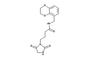 N-(2,3-dihydro-1,4-benzodioxin-5-ylmethyl)-4-(2,5-diketoimidazolidin-1-yl)butyramide