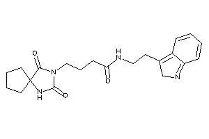 4-(2,4-diketo-1,3-diazaspiro[4.4]nonan-3-yl)-N-[2-(2H-indol-3-yl)ethyl]butyramide