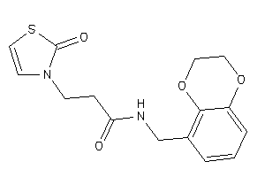 N-(2,3-dihydro-1,4-benzodioxin-5-ylmethyl)-3-(2-keto-4-thiazolin-3-yl)propionamide