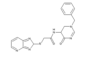 Image of N-(3-benzyl-6-keto-4,5-dihydropyrimidin-5-yl)-2-(2H-imidazo[4,5-b]pyridin-2-ylthio)acetamide