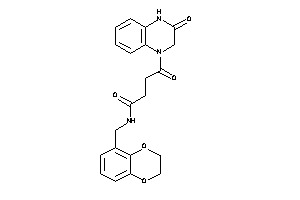 N-(2,3-dihydro-1,4-benzodioxin-5-ylmethyl)-4-keto-4-(3-keto-2,4-dihydroquinoxalin-1-yl)butyramide