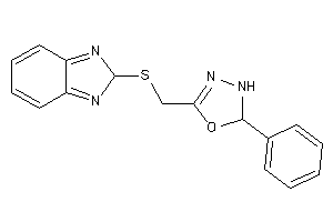 5-[(2H-benzimidazol-2-ylthio)methyl]-2-phenyl-2,3-dihydro-1,3,4-oxadiazole