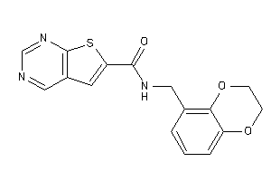 N-(2,3-dihydro-1,4-benzodioxin-5-ylmethyl)thieno[2,3-d]pyrimidine-6-carboxamide