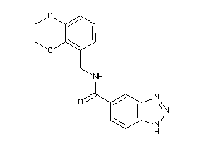 N-(2,3-dihydro-1,4-benzodioxin-5-ylmethyl)-1H-benzotriazole-5-carboxamide