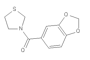 1,3-benzodioxol-5-yl(thiazolidin-3-yl)methanone