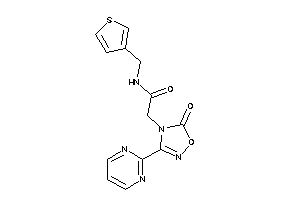 Image of 2-[5-keto-3-(2-pyrimidyl)-1,2,4-oxadiazol-4-yl]-N-(3-thenyl)acetamide