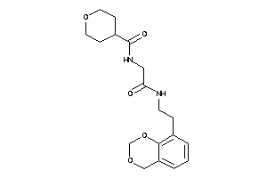 N-[2-[2-(4H-1,3-benzodioxin-8-yl)ethylamino]-2-keto-ethyl]tetrahydropyran-4-carboxamide