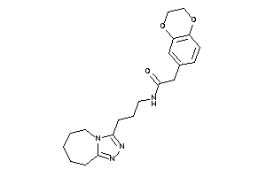 2-(2,3-dihydro-1,4-benzodioxin-6-yl)-N-[3-(6,7,8,9-tetrahydro-5H-[1,2,4]triazolo[4,3-a]azepin-3-yl)propyl]acetamide