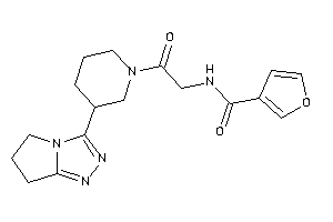 N-[2-[3-(6,7-dihydro-5H-pyrrolo[2,1-c][1,2,4]triazol-3-yl)piperidino]-2-keto-ethyl]-3-furamide