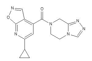 (6-cyclopropylisoxazolo[5,4-b]pyridin-4-yl)-(6,8-dihydro-5H-[1,2,4]triazolo[4,3-a]pyrazin-7-yl)methanone