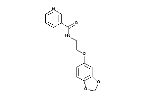 N-[2-(1,3-benzodioxol-5-yloxy)ethyl]nicotinamide