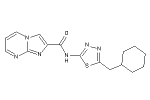 N-[5-(cyclohexylmethyl)-1,3,4-thiadiazol-2-yl]imidazo[1,2-a]pyrimidine-2-carboxamide