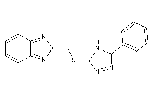 2-[[(5-phenyl-4,5-dihydro-3H-1,2,4-triazol-3-yl)thio]methyl]-2H-benzimidazole