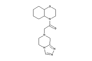 1-(2,3,4a,5,6,7,8,8a-octahydrobenzo[b][1,4]oxazin-4-yl)-2-(6,8-dihydro-5H-[1,2,4]triazolo[4,3-a]pyrazin-7-yl)ethanone