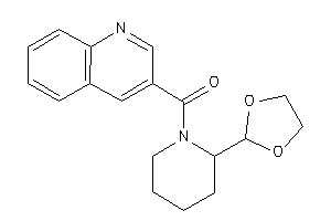 [2-(1,3-dioxolan-2-yl)piperidino]-(3-quinolyl)methanone