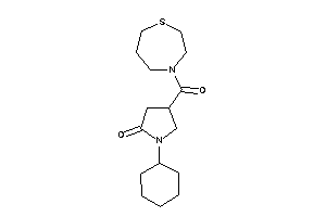 1-cyclohexyl-4-(1,4-thiazepane-4-carbonyl)-2-pyrrolidone