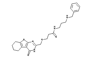 N-[3-(benzylamino)propyl]-3-[(4-keto-5,6,7,8-tetrahydro-3H-benzothiopheno[2,3-d]pyrimidin-2-yl)methylthio]propionamide