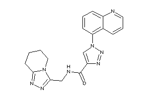 1-(5-quinolyl)-N-(5,6,7,8-tetrahydro-[1,2,4]triazolo[4,3-a]pyridin-3-ylmethyl)triazole-4-carboxamide