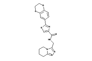 2-(2,3-dihydro-1,4-benzodioxin-6-yl)-N-(5,6,7,8-tetrahydro-[1,2,4]triazolo[4,3-a]pyridin-3-ylmethyl)thiazole-4-carboxamide