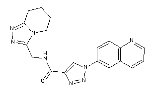 1-(6-quinolyl)-N-(5,6,7,8-tetrahydro-[1,2,4]triazolo[4,3-a]pyridin-3-ylmethyl)triazole-4-carboxamide