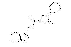 1-cyclohexyl-5-keto-N-(5,6,7,8-tetrahydro-[1,2,4]triazolo[4,3-a]pyridin-3-ylmethyl)pyrrolidine-3-carboxamide