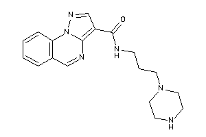 Image of N-(3-piperazinopropyl)pyrazolo[1,5-a]quinazoline-3-carboxamide