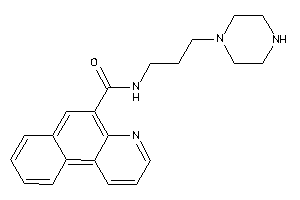 N-(3-piperazinopropyl)benzo[f]quinoline-5-carboxamide