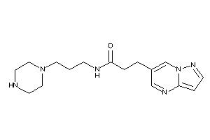 N-(3-piperazinopropyl)-3-pyrazolo[1,5-a]pyrimidin-6-yl-propionamide