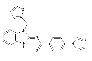 Image of N-[3-(2-furfuryl)-1H-benzimidazol-2-ylidene]-4-imidazol-1-yl-benzamide