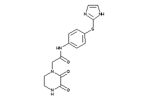 2-(2,3-diketopiperazino)-N-[4-(1H-imidazol-2-ylthio)phenyl]acetamide