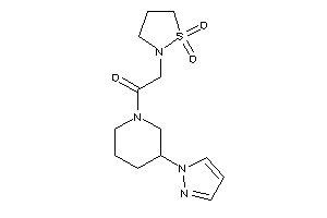 2-(1,1-diketo-1,2-thiazolidin-2-yl)-1-(3-pyrazol-1-ylpiperidino)ethanone