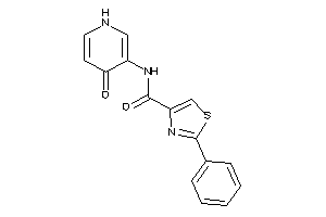 N-(4-keto-1H-pyridin-3-yl)-2-phenyl-thiazole-4-carboxamide