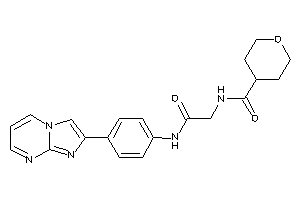 N-[2-(4-imidazo[1,2-a]pyrimidin-2-ylanilino)-2-keto-ethyl]tetrahydropyran-4-carboxamide