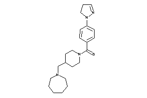 [4-(azepan-1-ylmethyl)piperidino]-[4-(2-pyrazolin-1-yl)phenyl]methanone