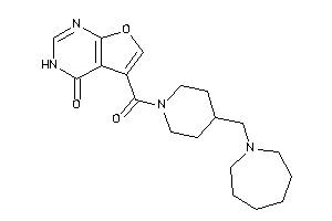 5-[4-(azepan-1-ylmethyl)piperidine-1-carbonyl]-3H-furo[2,3-d]pyrimidin-4-one