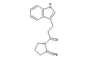 3-(1H-indol-3-yl)-1-(2-methylenepyrrolidino)propan-1-one