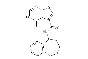 4-keto-N-(6,7,8,9-tetrahydro-5H-benzocyclohepten-9-yl)-3H-furo[2,3-d]pyrimidine-5-carboxamide