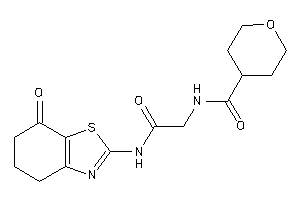 N-[2-keto-2-[(7-keto-5,6-dihydro-4H-1,3-benzothiazol-2-yl)amino]ethyl]tetrahydropyran-4-carboxamide