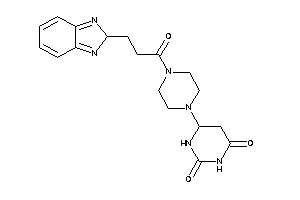 Image of 6-[4-[3-(2H-benzimidazol-2-yl)propanoyl]piperazino]-5,6-dihydrouracil