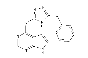 4-[(5-benzyl-4H-1,2,4-triazol-3-yl)thio]-7H-pyrrolo[2,3-d]pyrimidine