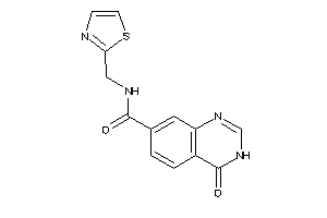 4-keto-N-(thiazol-2-ylmethyl)-3H-quinazoline-7-carboxamide