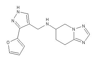 [3-(2-furyl)-1H-pyrazol-4-yl]methyl-(5,6,7,8-tetrahydro-[1,2,4]triazolo[1,5-a]pyridin-6-yl)amine