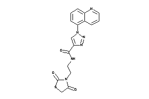 N-[2-(2,4-diketothiazolidin-3-yl)ethyl]-1-(5-quinolyl)triazole-4-carboxamide