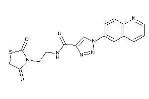 N-[2-(2,4-diketothiazolidin-3-yl)ethyl]-1-(6-quinolyl)triazole-4-carboxamide