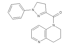 3,4-dihydro-2H-1,5-naphthyridin-1-yl-(1-phenyl-2-pyrazolin-3-yl)methanone