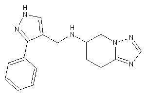 (3-phenyl-1H-pyrazol-4-yl)methyl-(5,6,7,8-tetrahydro-[1,2,4]triazolo[1,5-a]pyridin-6-yl)amine