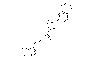 2-(2,3-dihydro-1,4-benzodioxin-6-yl)-N-[2-(6,7-dihydro-5H-pyrrolo[2,1-c][1,2,4]triazol-3-yl)ethyl]thiazole-4-carboxamide