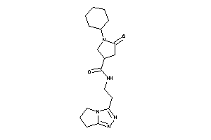 1-cyclohexyl-N-[2-(6,7-dihydro-5H-pyrrolo[2,1-c][1,2,4]triazol-3-yl)ethyl]-5-keto-pyrrolidine-3-carboxamide