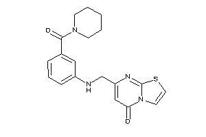 7-[[3-(piperidine-1-carbonyl)anilino]methyl]thiazolo[3,2-a]pyrimidin-5-one